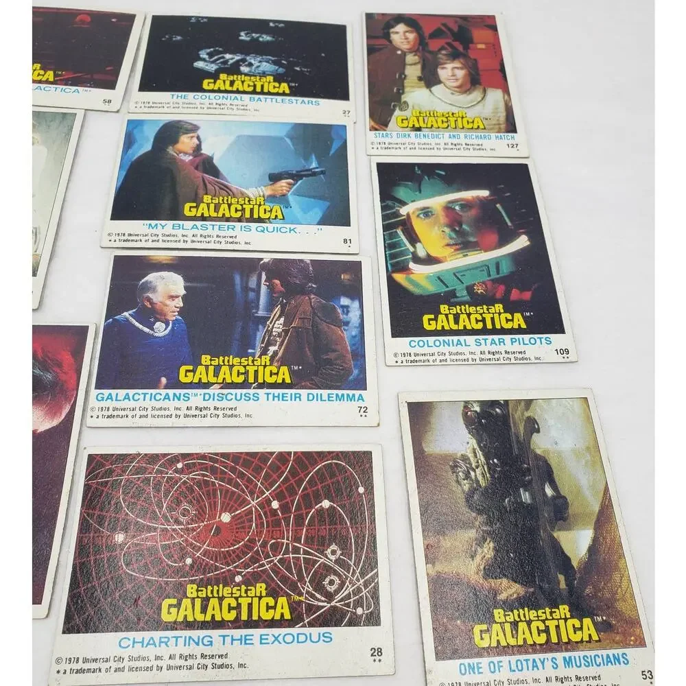 1978 Topps Battlestar Galactica Trading Cards Lot of 14 Vintage